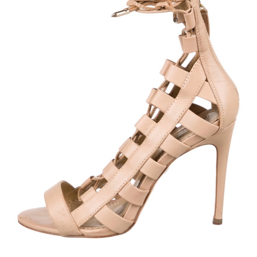 Elegant Tan High Heel Sandals